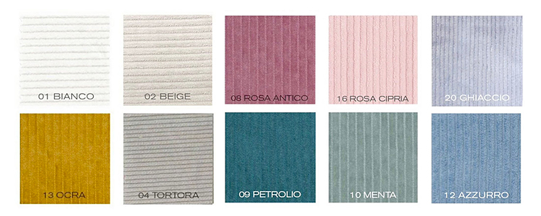 Colori-cuscini-lettera Tessuti per cuscini lettera