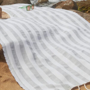 telo mare cotone grigio chiaro
