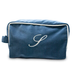 Wash bag beauty medio colore Blue Jeans fronte
