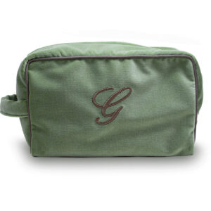Wash bag beauty medio colore Verde Natura fronte