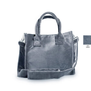 Borsa con tracolla grigia