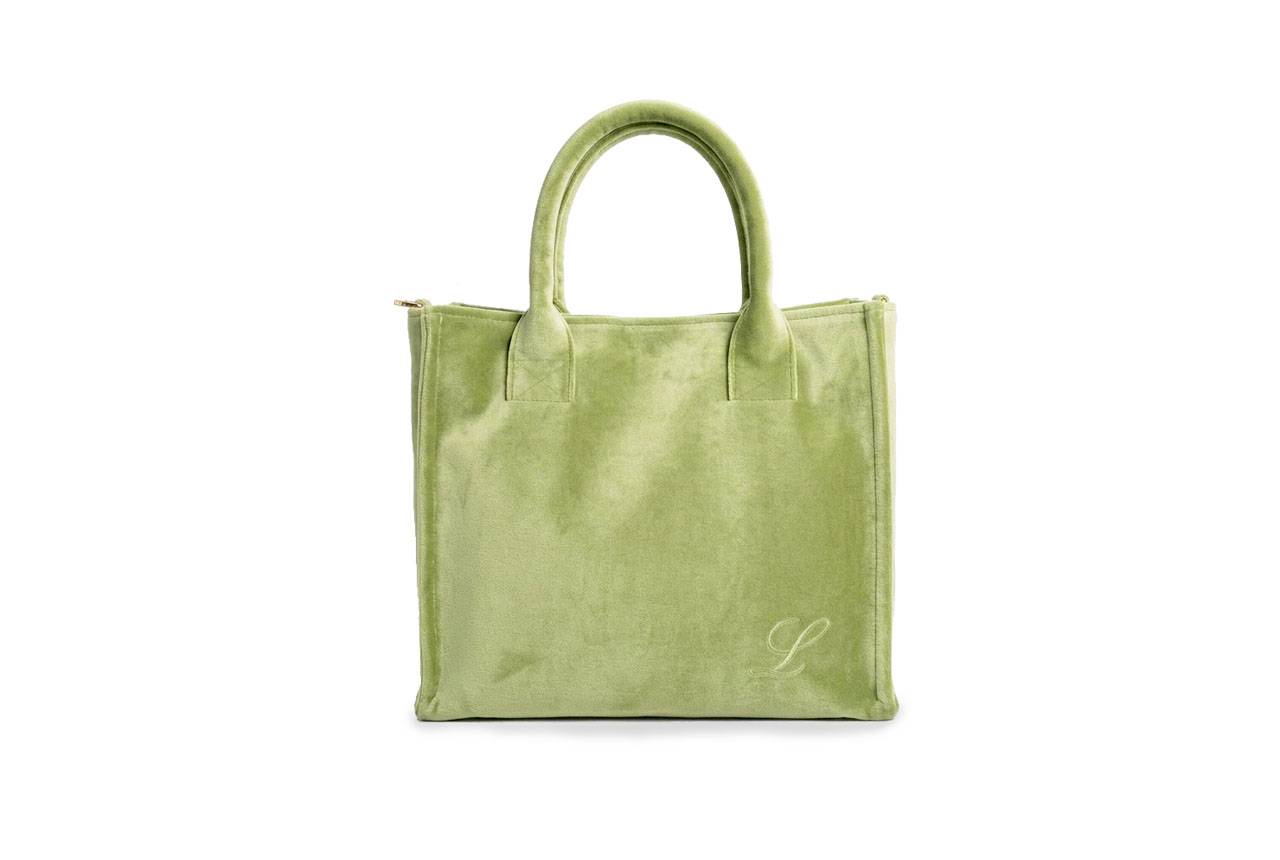 Borsa-Mini-Simo-tracolla-Verde-fronte-1 Borsa velluto tracolla verde