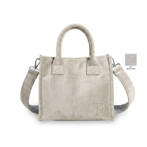 Borsa velluto beige
