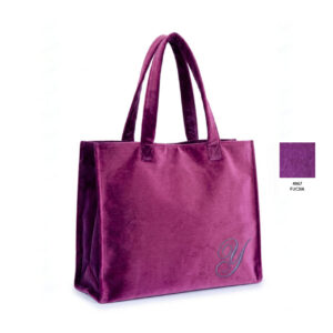 Borsa in velluto Fucsia