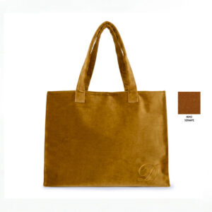 borsa velluto senape